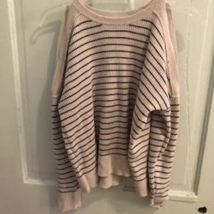 Lucky Brand Cold Shoulder Sweater Size M
